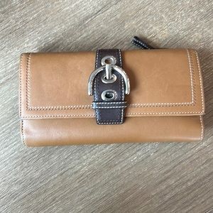 Coach leather wallet